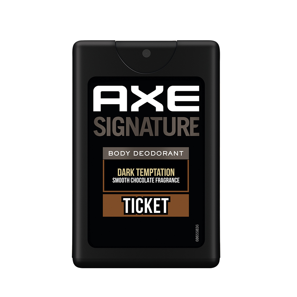 Axe Signature Ticket Dark Temptation Long Lasting Pocket Deodorant For Men 17 ml