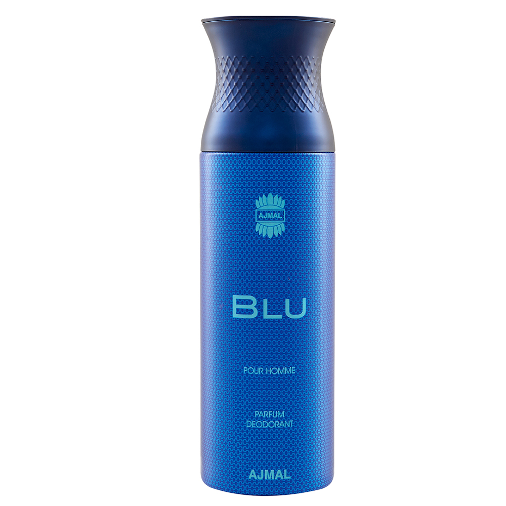 Ajmal Blu Perfume Deodorant 200ml Body Spray Gift For men